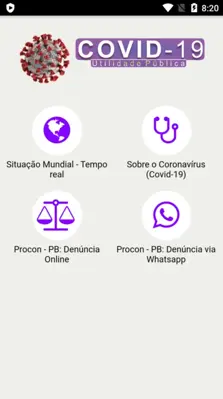 COVID 19 - Utilidade Pública android App screenshot 0